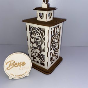 Fa lámpás rózsa mintával