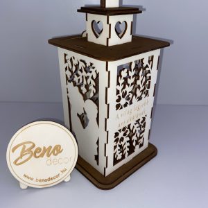 Anyák napi lámpás fából - A világ legjobb Anyukájának felirat