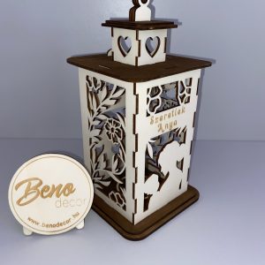 Anyák napi fa lámpás - Szeretlek Anya felirat