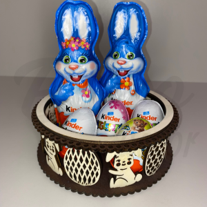 Húsvéti fa kosár – nyuszis tároló