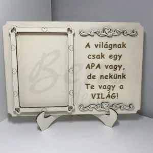 Apák napi képkeret - egyedi szöveggel