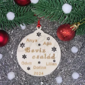 Családi karácsonyfadísz