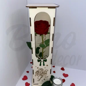 Rózsadoboz - rózsa mintával