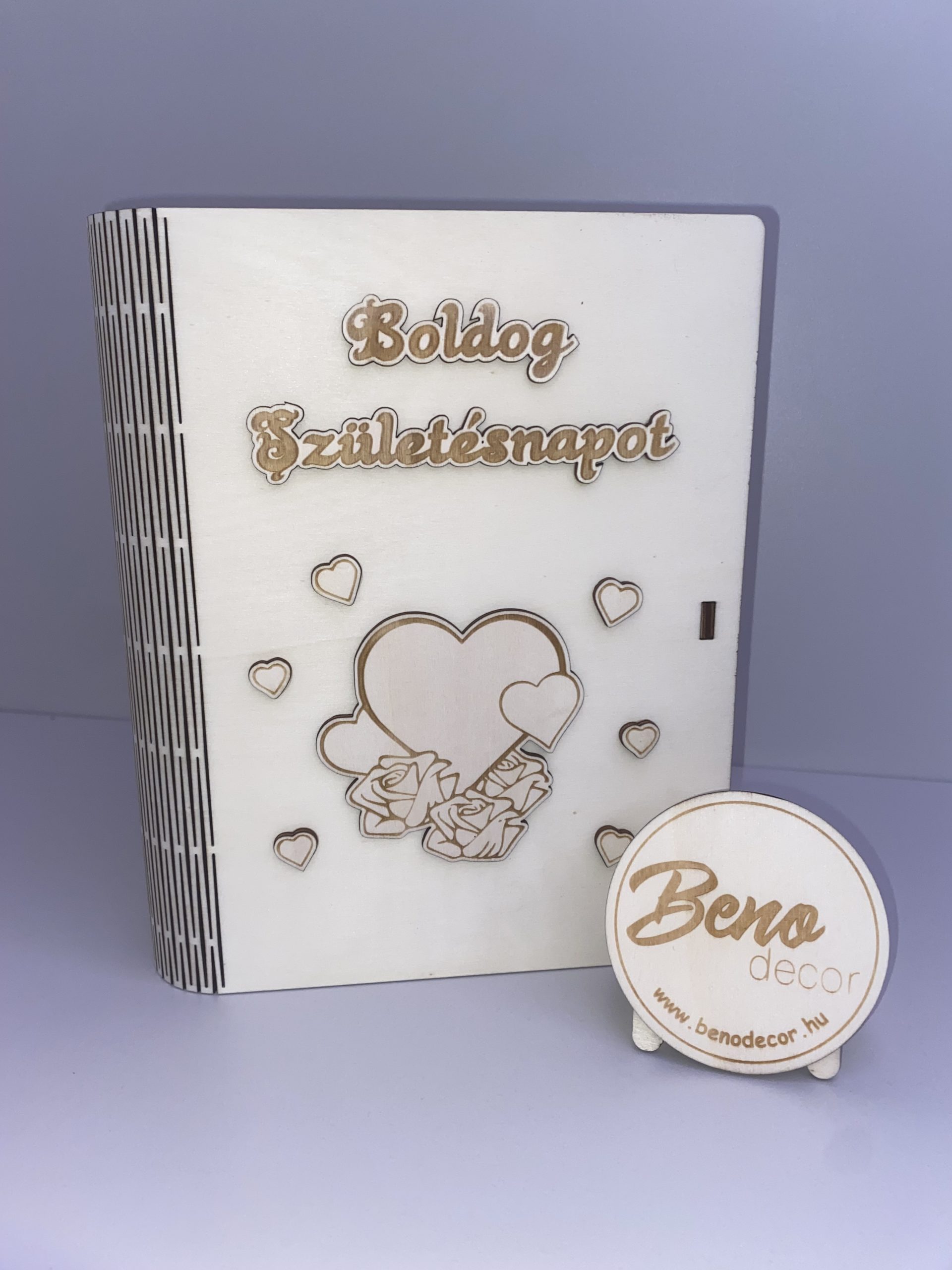 Boldog Születésnapot ajándékdoboz – könyv formájú doboz