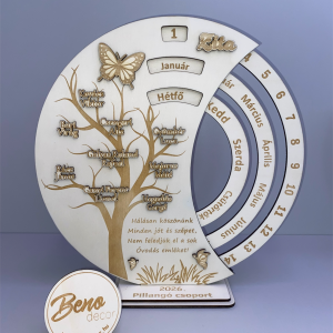 Öröknaptár pedagógusnak ajándékba – csoportnévsorral